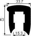 Привальный брус ПВХ
T 164/43